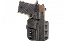 DeSantis Gunhide D94KA1RZ0 Cazzuto OWB Black Kydex Paddle Fits S&W M&P 9 Shield EZ Right Hand