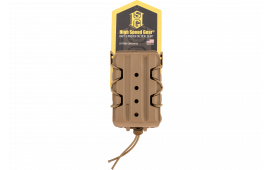 High Speed Gear 16TA01CB Taco V2 Coyote Brown Polymer, 2" Belt Clip/MOLLE U-Mount, Compatible w/ Rifle Mags