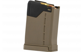 Lancer L5AWM 10rd 5.56x45mm, FDE Polymer with Steel Feed Lips, Fits AR-15