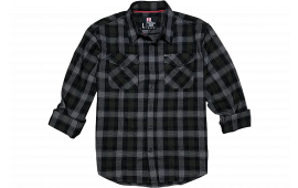 Hornady Gear 32213 Flannel Shirt Large Olive/Black/Gray, Cotton/Polyester, Relaxed Fit Button Up