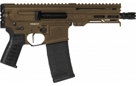 CMMG 94A6867MB Dissent MK4 33+1 6.50", Midnight Bronze Rec, Picatinny Brace Adapter, 5.50" M-LOK Handguard, Left Side Charging Handle, Zeroed Linear Comp, TriggerTech Trigger