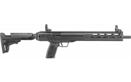 Ruger 19301 LC Carbine *State Compliant 16.25" 10+1, Black, Fixed Stock, OEM Flip-Up Sights
