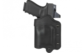 1791 Gunleather UCLB21NSBR Ultra Custom 2.1 Light Bearing Holster Black Leather, OWB & Memory-Lok Technology for Glock 17 & Sig M&P Shield with Rail Mounts Right Hand