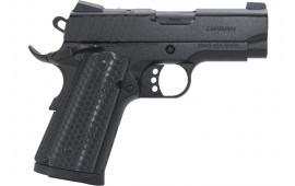 Girsan MC1911 Influencer Officer 9mm 3.4" Barrel 7rd Semi-Auto Pistol W/ Adjustable Sights, Black - 391040