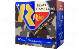 Rio Ammunition TGHV368 Texas Game Load Target Load 12GA 2.75" 1 1/8oz #8 Shot 25 Per Box/10 Cs - 25sh Box