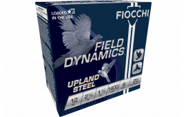 Fiocchi 12HVST6 Field Dynamics Upland Steel 12GA 2.75" 1 1/8oz #6 Shot 25 Per Box/ 10 Cs - 25sh Box