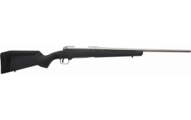 Savage Arms 57059 110 Storm 300 Win Mag 3+1 24", Matte Stainless Metal, Gray Fixed AccuStock with Accufit, Left Hand