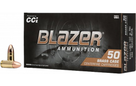 CCI 5296 Blazer Brass 9mm Luger 100 GRFull Metal Jacket 50 Per Box 