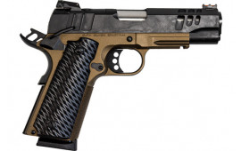 Great Lakes Firearms GL1911-9CSS BRZ 1911 Pistol 4.25" FS Black Slide Bronze Frame