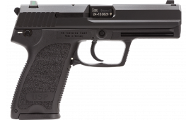 HK 709001LEA5 USP9 Standard V1 with 3 Mags DA/SA 4.3" 15+1 3 Mags NS Black Polymer Grip/Frame Black