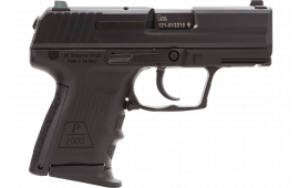 HK 709202LEA5 P2000 V2 LEM 3Mags DAO 3.7" 13+1 Modular Synthetic Grip