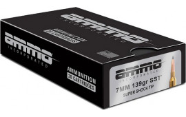 Ammo Inc 7MM139SSTA20 Hunt Long Range 7mm 139 GRSuper Shock Tip 20 Per Box 