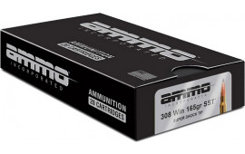 Ammo Inc 308165SSTA20 Hunt Long Range 308 Win 165 GRSuper Shock Tip 20 Per Box 
