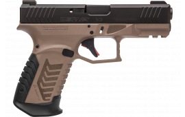 Rock Island DY924 DY9 15+1 3.86" Black Steel Barrel, Black Melonite, Flat Dark Earth Polymer Frame w/Picatinny Rail, Black Interchangeable Backstrap Grip