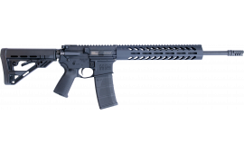 Luxus Arms (HM DEFENSE) HM15F-MB-556 Defender M5 16.00" 30+1 Black Hardcoat Anodized Black Mil-Spec HM Stock