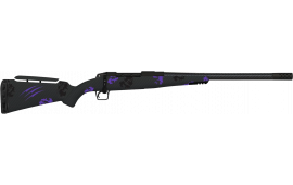 Fierce Firearms ROGM308WIN20BP Mini Rogue 4+1 20" Hand Lapped/Match Grade Barrel, Black Cerakote Steel Receiver, Purple Camo Mini Rogue w/Adj Comb & Picatinny Rail Carbon Fiber Stock
