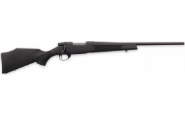 Weatherby VYT222RR0T Vanguard Synthetic Compact 5+1 20" Matte Blued #1 Threaded Barrel, Matte Blued Drilled & Tapped Steel Receiver, Black Adjustable Synthetic Stock