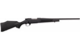 Weatherby VYT243NR0T Vanguard Synthetic Compact 5+1 20" Matte Blued #1 Threaded Barrel, Matte Blued Drilled & Tapped Steel Receiver, Black Adjustable Synthetic Stock