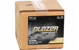 CCI 5200BK1000 Blazer Brass 9mm Full Metal Jacket (FMJ) 1000 Per Box/ 1 Cs - 1000rd Case