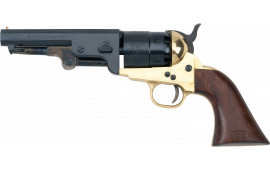 Pietta PF51BR44512 1851 Sheriff 5.50" 6rd Shot Brass Frame, Blued Cylinder, Blued Octagon Barrel, Walnut Grip