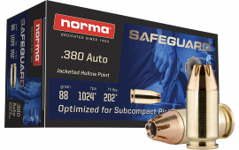 Norma 803807680 380 88 GR Jacketed Hollow Point Safeguard - 50rd Box