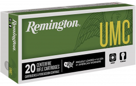 Remington Ammunition 21203 UMC 224 Valkyrie 75 GRFull Metal Jacket 20 Per Box/ 10 Cs - 20rd Box