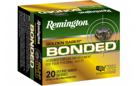 Remington Ammunition R21368 Golden Saber Bonded 10mm Auto 180 GRBonded Brass Jacketed Hollow Point 20 Per Box 