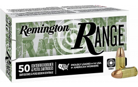 Remington Ammunition R27778 Range 9mm Luger 115 GRFull Metal Jacket 50 Per Box 