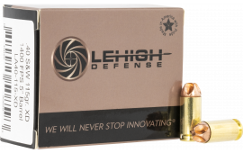 Lehigh Defense LA40115XD Xtreme Defense 40 S&W 115 GRLehigh Defense XD FMT 20 Per Box 