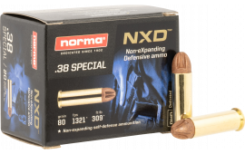 Norma Ammunition 611240020 Self Defense NXD 38 Special 38 GRNXD 20 Per Box 