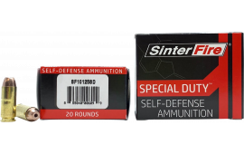 SinterFire Inc SF10125SD Special Duty (SD) 10mm Auto 125 GRLead Free Frangible Hollow Point 20 Per Box 