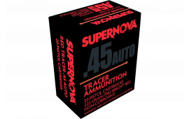 Supernova PMSN45ACR Red Tracer Non Corrosive 45 ACP 225 GRFull Metal Jacket 20 Per Box 