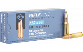 TR&Z PP739P Metric Rifle Rifle Line 7.62x39mm 123 GRPointed Soft Point 20 Per Box 