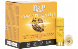 B&P 20B78CP7 Competition ONE 20GA 2.75" 7/8oz #7.5 Shot 25 Per Box 
