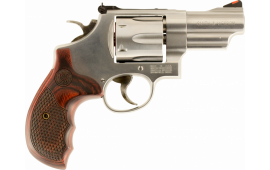 Smith & Wesson 150715 629 Deluxe DA/SA .44 3" 6 Wood Stainless Revolver