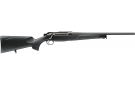 Sauer 80117637 505 Synchro XT Full Size 3+1 24" Titanium Gray Threaded Barrel, Saddle Mount Steel Receiver, Black Fixed Synthetic Stock