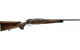Sauer 80117096 505 Lux Full Size 5+1 22" Matte Blued Threaded Barrel, Matte Blued Saddle Mount Steel Receiver, Grade 2 Wood Fixed Stock
