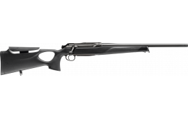 Sauer 80117651 505 Synchro XT Full Size Mag 5+1 22" Titanium Gray Threaded Barrel, Saddle Mount Steel Receiver, Black Thumbhole w/Adj Comb Synthetic Stock