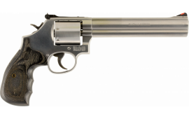 Smith & Wesson 150855 686 Plus Magazine DA/SA .357 7" 7 Wood Stainless Revolver