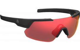 Magpul MAG104410011140 Defiant Eyewear Gray Red Lens Black Frame