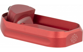 Cross Armory CRGFMWRD Flared Magwell made of Aluminum with Anodized Red Finish for Glock Gen 1-3