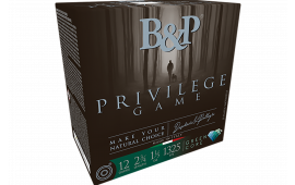 B&P Ammunition 12B15PG6 Privilege Game 12Gauge 2.75" 1 1/5oz 6Shot 25 Per Box