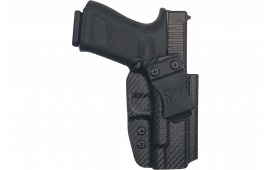 Rounded Gear GLK192332CFRHVAR Kydex IWB Black Kydex Fits Glock 19 Belt Clip Right Hand