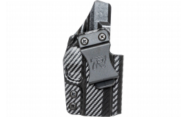 Rounded Gear SWNMPSHIELDCFRHVAR Kydex IWB Black Kydex Fits S&W M&P 9/40 Belt Clip Right Hand
