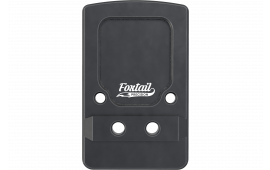 Foxtail Precision 100013 Rear Sight Dovetail Optic Adapter Plate, Black Anodized - Compatible With Glock Non-MOS Pistols