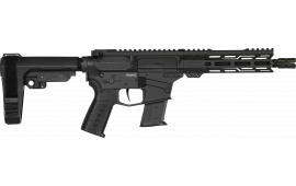 CMMG 57A340FAB Banshee MK57 20 8" Black Nitride Medium Taper Threaded Barrel, EML 7" M-LOK Handguards, Black Armor Cerakote Aluminum Picatinny Rail Receiver, CMMG Zeroed Grips