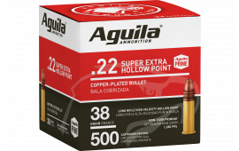 Aguila 1B221118 22 LR High Velocity SP 38 GR  - 500rd Box