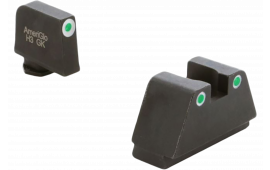 AmeriGlo GL330 2XLTALL Glock-Compatible Classc Green/White Tritium Night Sights - Fits 17-39 Gen 1-5 Pistols Except 42, 43, & 48