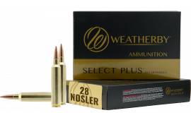 Weatherby M28NS163HCB Select Plus 28 Nosler 163 GRHammer Custom 20 Per Box 