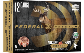 Federal P151FT Premium Freight Train 12Gauge 3" SlugShot 5 Per Box